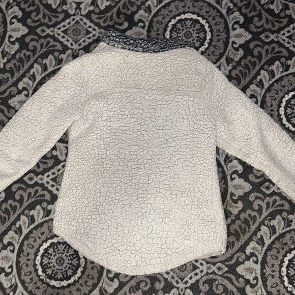 Soft Cream Sherpa Zip Up Lined Jacket (S/M) - Picture 5 of 5